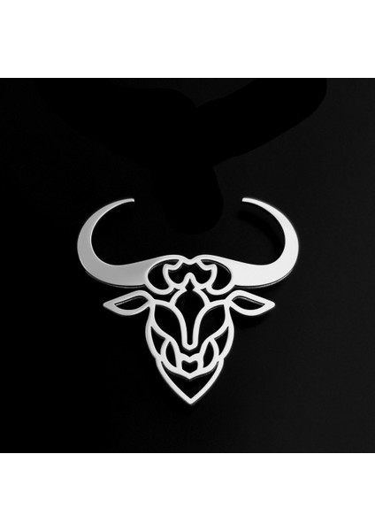 925 Ayar Gümüş Kolye Boğa SM6799