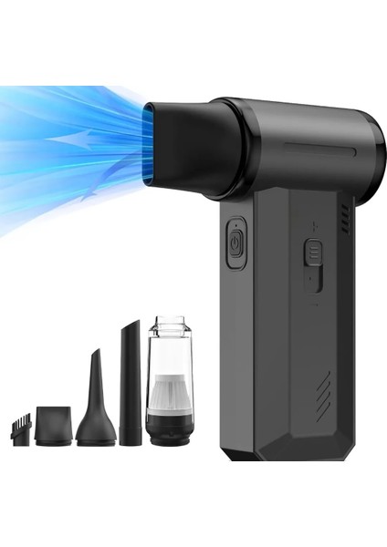 130000 Rpm Mini Şarjlı Araç Süpürgesi Turbo Fanlı 4000 Mah Çok Fonksiyonlu F72