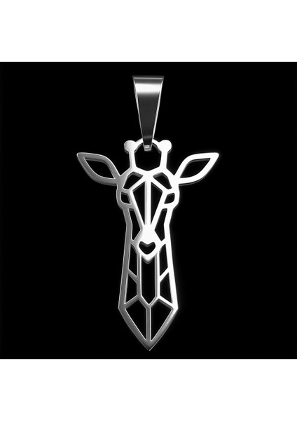 925 Ayar Gümüş Kolye Zürafa SM7014
