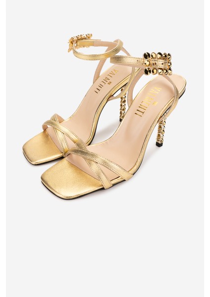 Kadın Hakiki Deri Dore Topuklu Ayakkabı 594 1519 Bn Ayk Y25 Dore indirimleri