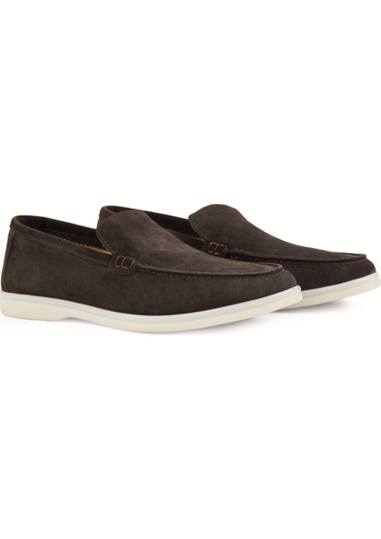 Hakiki Süet Erkek Düz Loafer 500911