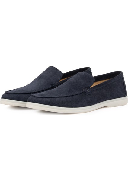 Hakiki Süet Erkek Düz Loafer 500911