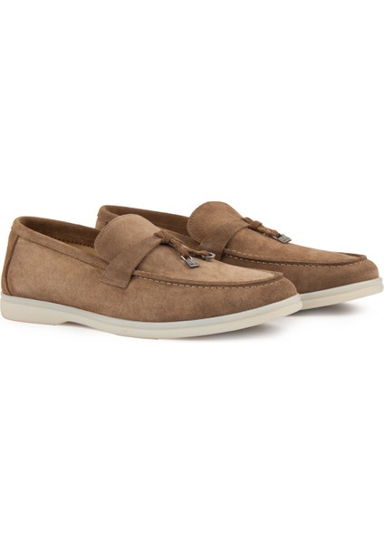 Hakiki Süet Erkek Tokalı Loafer 500910