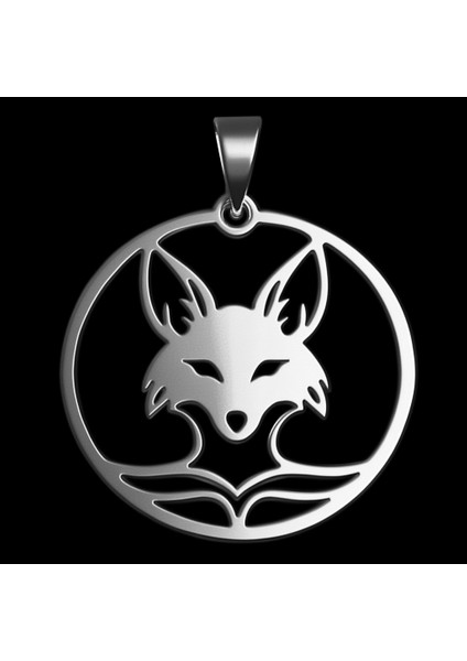 925 Ayar gümüş kolye tilki SM6956