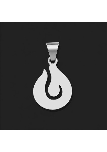 925 Ayar gümüş kolye Ateş alevi SM6906