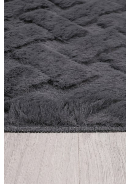 Desenli Tavşan Tüyü Yumuşak 2’li Banyo Paspası – Kaymaz Tabanlı Klozet Takımı Antrasit indirimleri