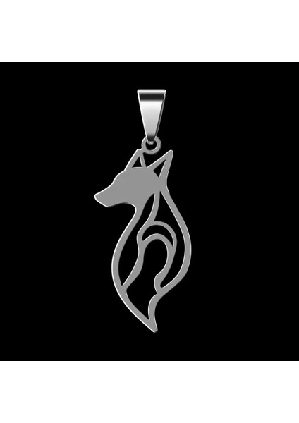 925 Ayar gümüş kolye tilki SM6958