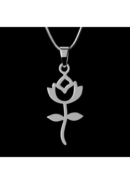 925 Ayar gümüş kolye çiçek SM6928