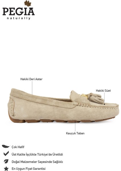 Hakiki Süet Kadın Loafer Ayakkabı 700908 fiyatları