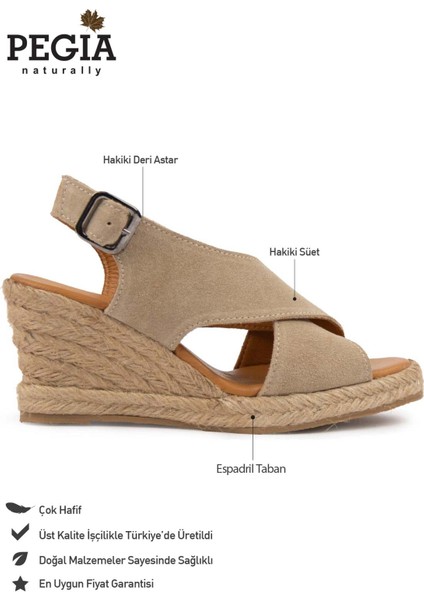 Dolgu Topuk Espadril Sandalet DG6040 fiyatları