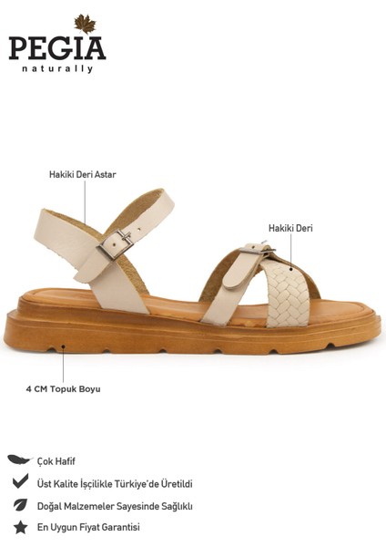 Hakiki Deri Kadın Sandalet DG6054 fiyatları