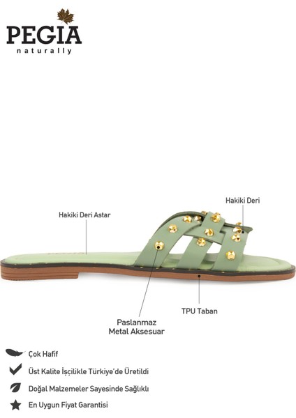 Hakiki Deri Kadın Terlik DG6058 fiyatları