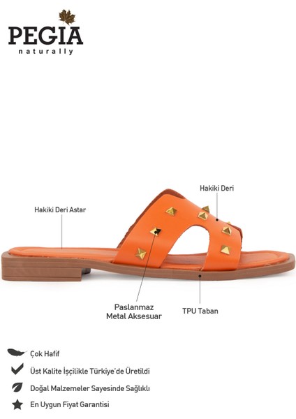 Hakiki Deri Kadın Terlik DG6057 fiyatları