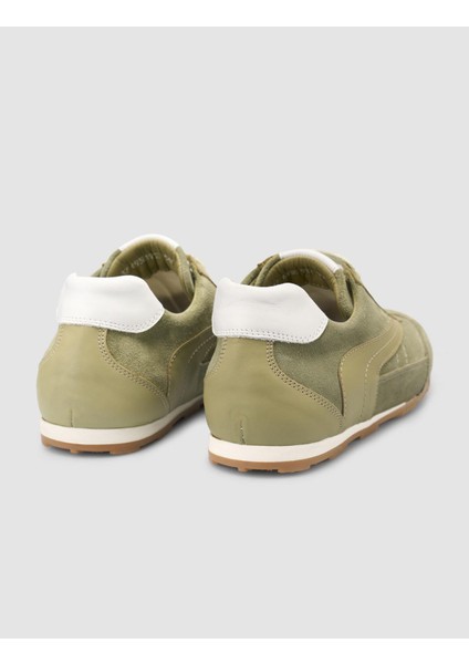 %100 Hakiki Deri Haki Süet Bağcıklı Kadın Sneaker modelleri