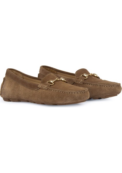 Hakiki Süet Kadın Tokalı Loafer 700914 modelleri