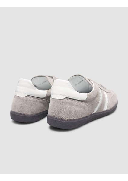 %100 Hakiki Deri Gri Bağcıklı Kadın Sneaker modelleri