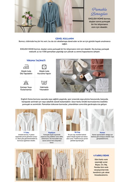 Rosita Microcotton Pamuklu Bornoz S-M Beyaz fırsatları