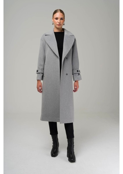 Çıt Çıt Kapamalı Kolu Patlı Düşük Kol Oversize Kaban A.gri 3933 fiyatları