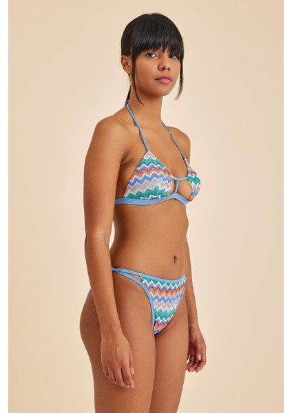 Hawaii Mavi Balensiz Üçgen Bralet Bikini Üst fiyatları