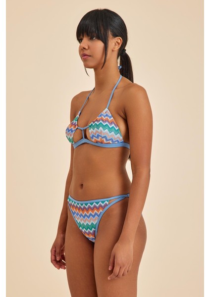 Hawaii Mavi Balensiz Üçgen Bralet Bikini Üst modelleri