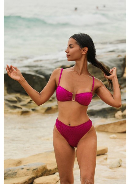 Olympos Mor Straplez Çıkarılabilir Pedli Bikini Üst fırsatları