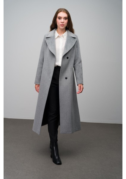 Çıt Çıt Kapamalı Belden Bağlamalı Exclusive Kaban A.gri 3057 fırsatları