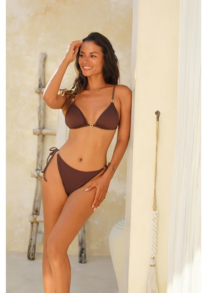 Assos Mocha Dolgusuz Çıkarılabilir Pedli Üçgen Bikini Üst