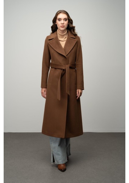 Çıt Çıt Kapamalı Belden Bağlamalı Exclusive Kaban Tütün 3057 fırsatları