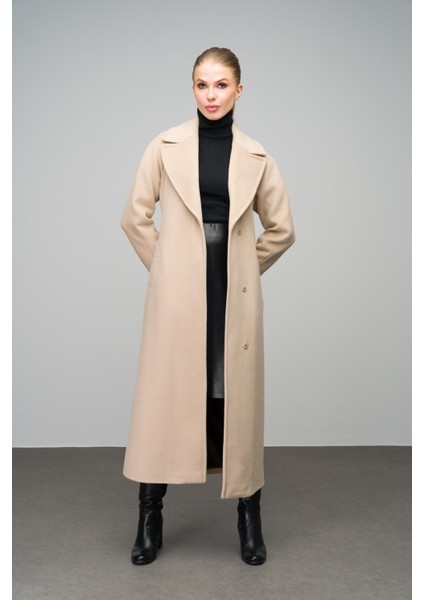 Reglan Kol Çıt Çıt Kapamalı Maxi Kaban Bej 3063-Y modelleri