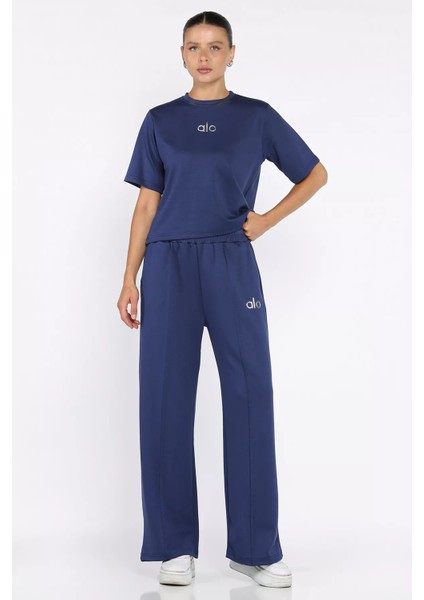 Kadın Çimalı Palazzo Pantolon Tişört Ikili Takım P-00017812