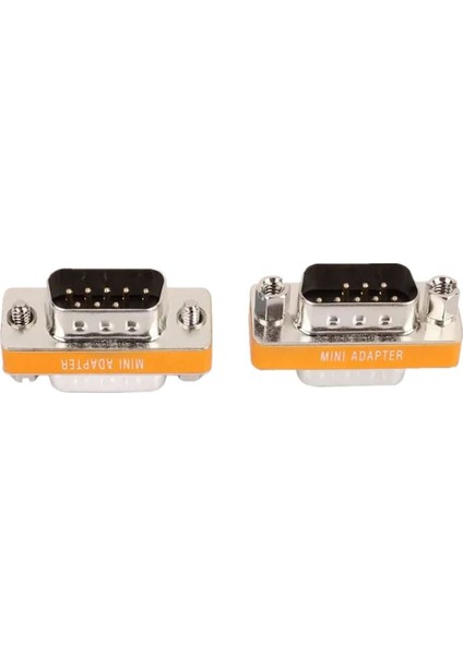 Db9 Null Modem 9 Pin Erkek -Erkek Seri Port Mini Null Modem RS232 Adaptörü
