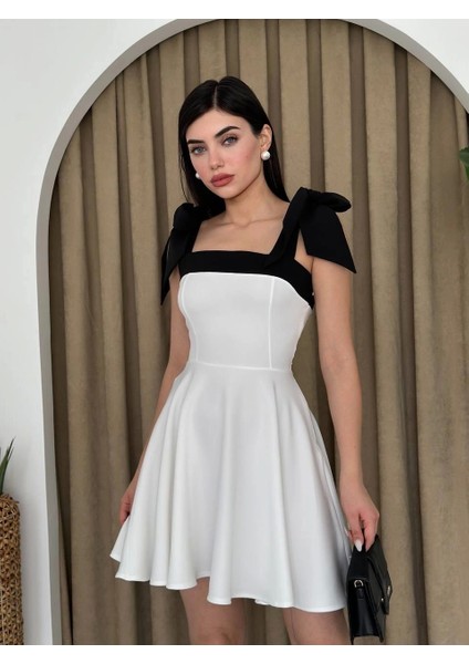 Cloche Omuzu Fiyonklu Elbise modelleri