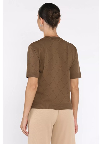 Kendinden Desenli Taşlı Kadın Bluz P-00011142 modelleri