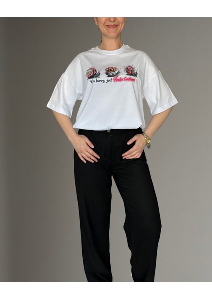 Saly Oversize T-Shirt %100 Pamuk modelleri