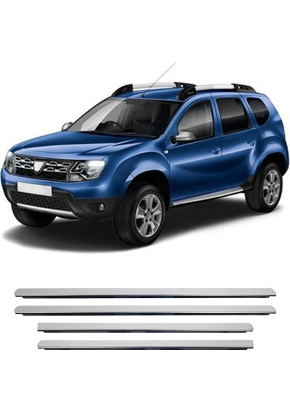 Dacia Duster Uyumlu 2010-2017 Krom Cam Çıtası 4 Parça Paslanmaz Çelik fiyatları