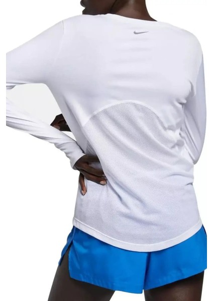 Dri-Fit Miller Running Standart Kesim Beyaz Kadın Spor Tişört fiyatları