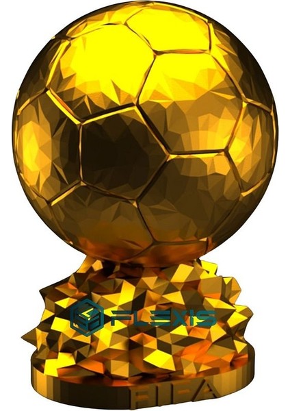 Flexıs We Make It Possıble For You Fıfa Ballon D'or Maketi Gold Kaplama 25 cm Kaliteli