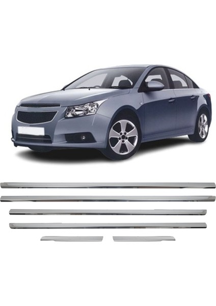 Chevrolet Cruze Uyumlu 2009-2016 Krom Cam Çıtası 6 Parça Paslanmaz Çelik fiyatları