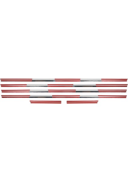 Citroen C5 Uyumlu 2005-2008 Krom Cam Çıtası 6 Parça Paslanmaz Çelik indirimleri