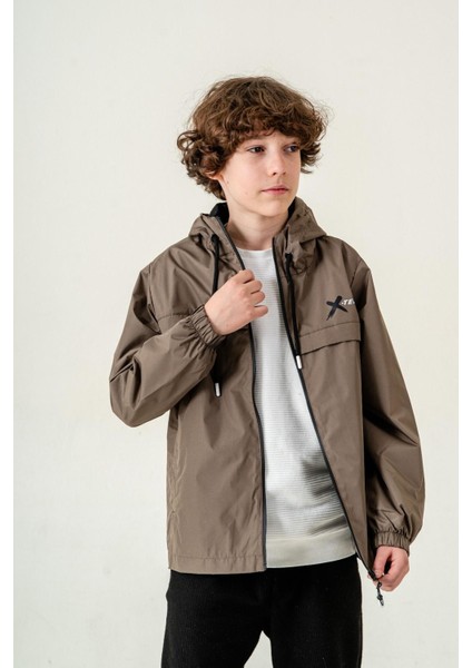 Erkek Çocuk Kapüşonlu Cepli Astarlı Mevsimlik Yağmurluk fiyatları