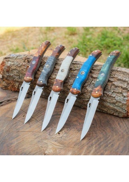 Katlanır Model 24 cm - Ceviz Epoksi Sap modelleri