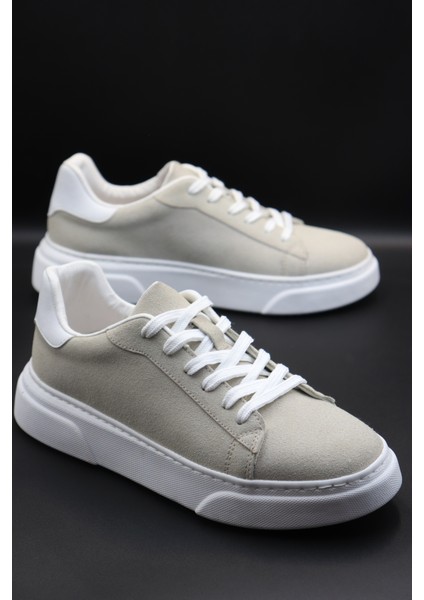 Erkek Bej Sneaker Ayakkabı