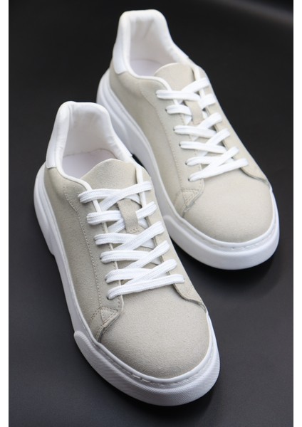 Erkek Bej Sneaker Ayakkabı
