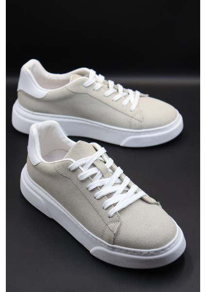 Erkek Bej Sneaker Ayakkabı