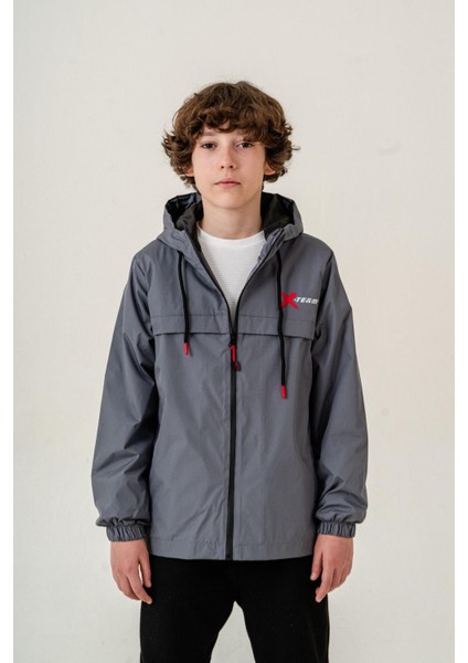 Erkek Çocuk Kapüşonlu Cepli Astarlı Mevsimlik Yağmurluk fiyatları