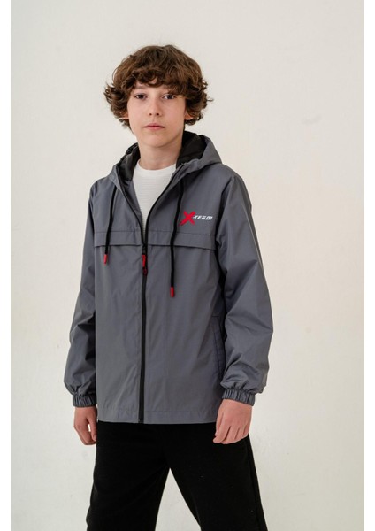 Erkek Çocuk Kapüşonlu Cepli Astarlı Mevsimlik Yağmurluk fırsatları