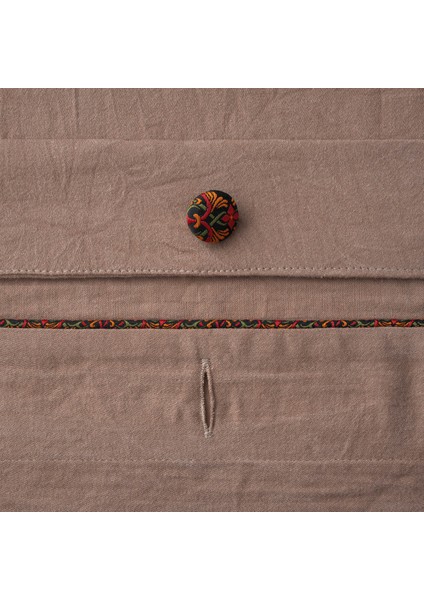 Havin Battal Boy Nevresim Takımı Organik Pamuk Saten Parça Boya Bej 240X220 cm fiyatları