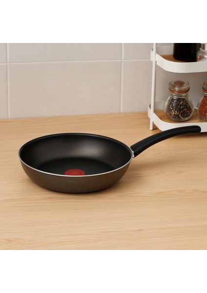 Kuvars Granit Wok Tava - Siyah - 28 cm