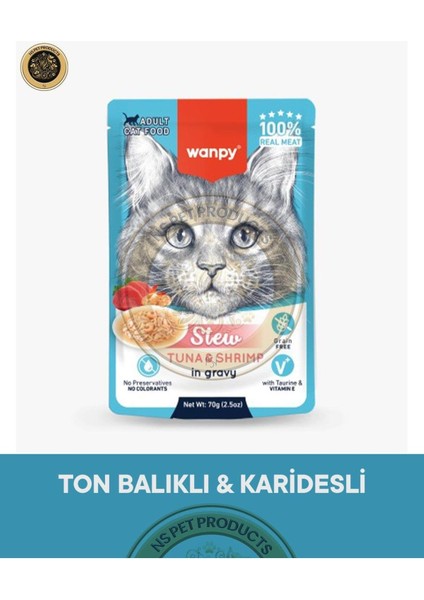 Pouch Ton-Karides Yaş Kedi Maması 70GR