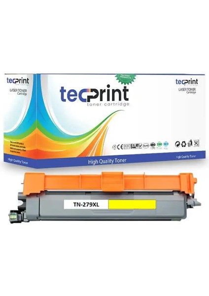 Brother TN279XL Y Yüksek Kapasiteli Çipli Sarı Toner